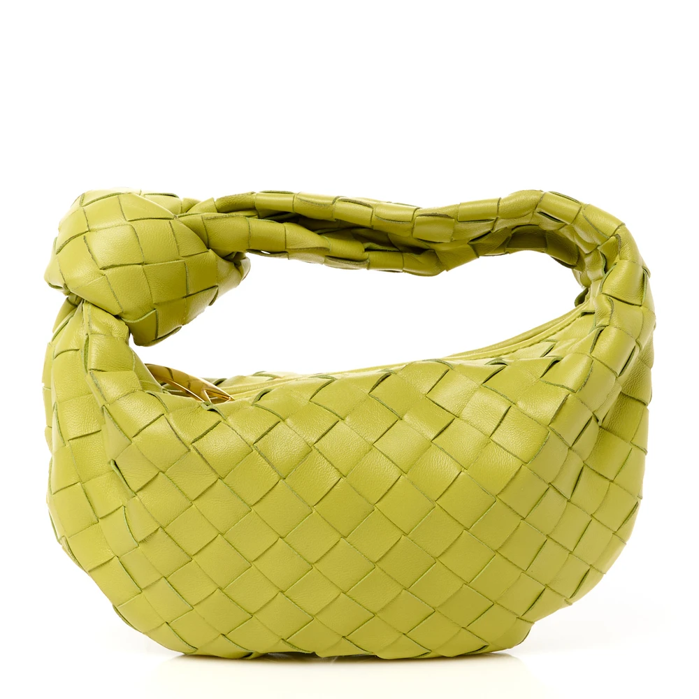Bottega Veneta Mini Intrecciato Jodie Kiwi Nappa Leather