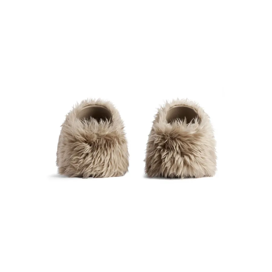 BALENCIAGA Faux fur Muller shoes Slippers