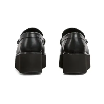 Gucci black double G slope heel loafers