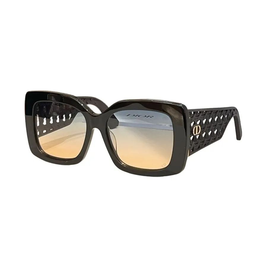 DIOR square frame glasses black/green orange/black purple/white black/leopard brown color Size 54口19-140