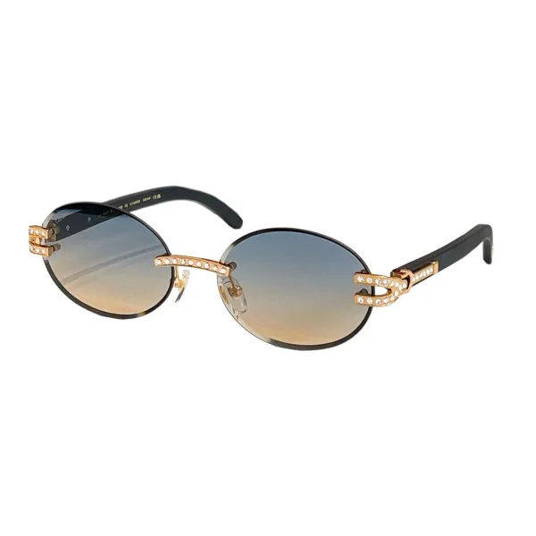 Cartier square frame glasses blue/black gold/purple gold/brown/red/purple silver/transparent purple/transparent brown color Size 58口15-135 - Image 2