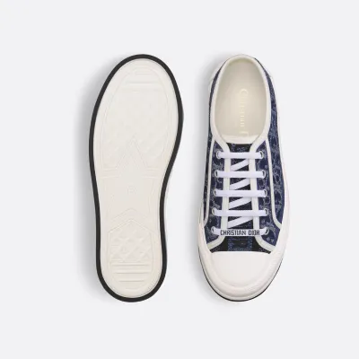Dior thick sole blue print sneakers
