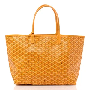 Goyard Saint Louis Tote PM Yellow Goyardine Canvas