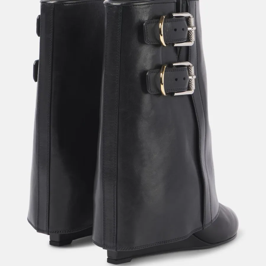 GIVENCHY Black high heel ankle boots