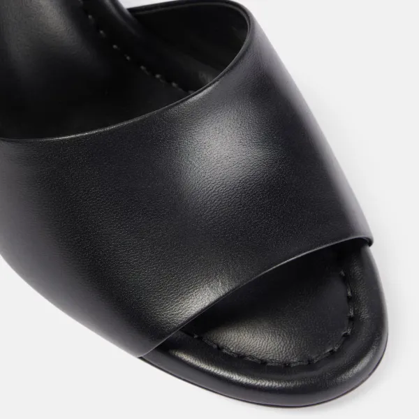 Christian Louboutin Black chunky heels with high heels slipper - Image 4