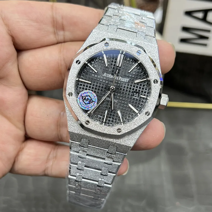 AUDEMARS PIGUET-ROYAL OAK-15410BC.GG.1224BC.01-Frosty Gold Black Dial-41MM