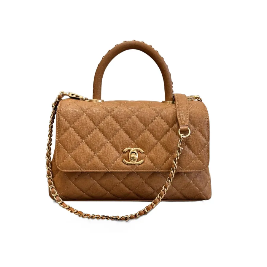 Chanel Coco Handle Light Pink  / White / Khaki / Orange 23cm Top-Handle Bags Crossbody Bags