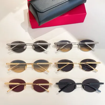 Valentino Oval glasses silver/gold/grey silver/black gold/black/red gold color Size 60口17-142