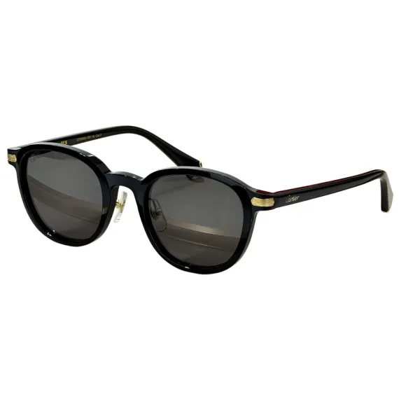 Cartier Boston frame glasses leopard/black grey/black brown/black gold/black silver/burgundy color Size 51口23-145 - Image 6