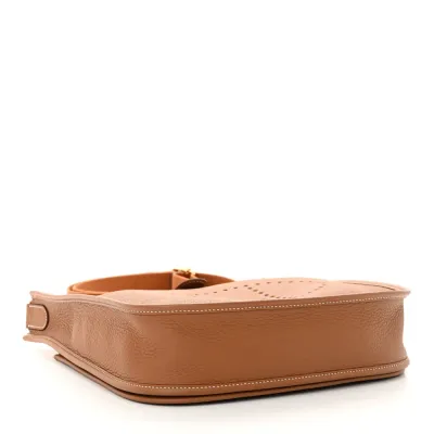 Hermès Evelyne III PM Brown Taurillon Clemence Leather