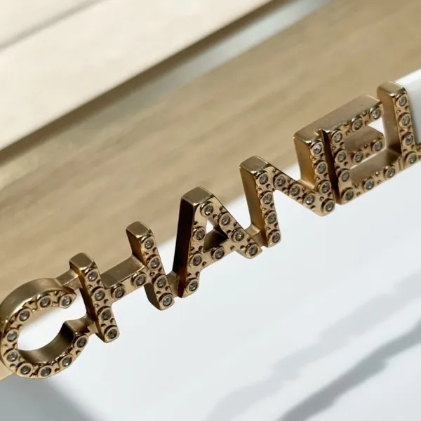 CHANEL square frame glasses white color SIZE 53-17-140 - Image 7