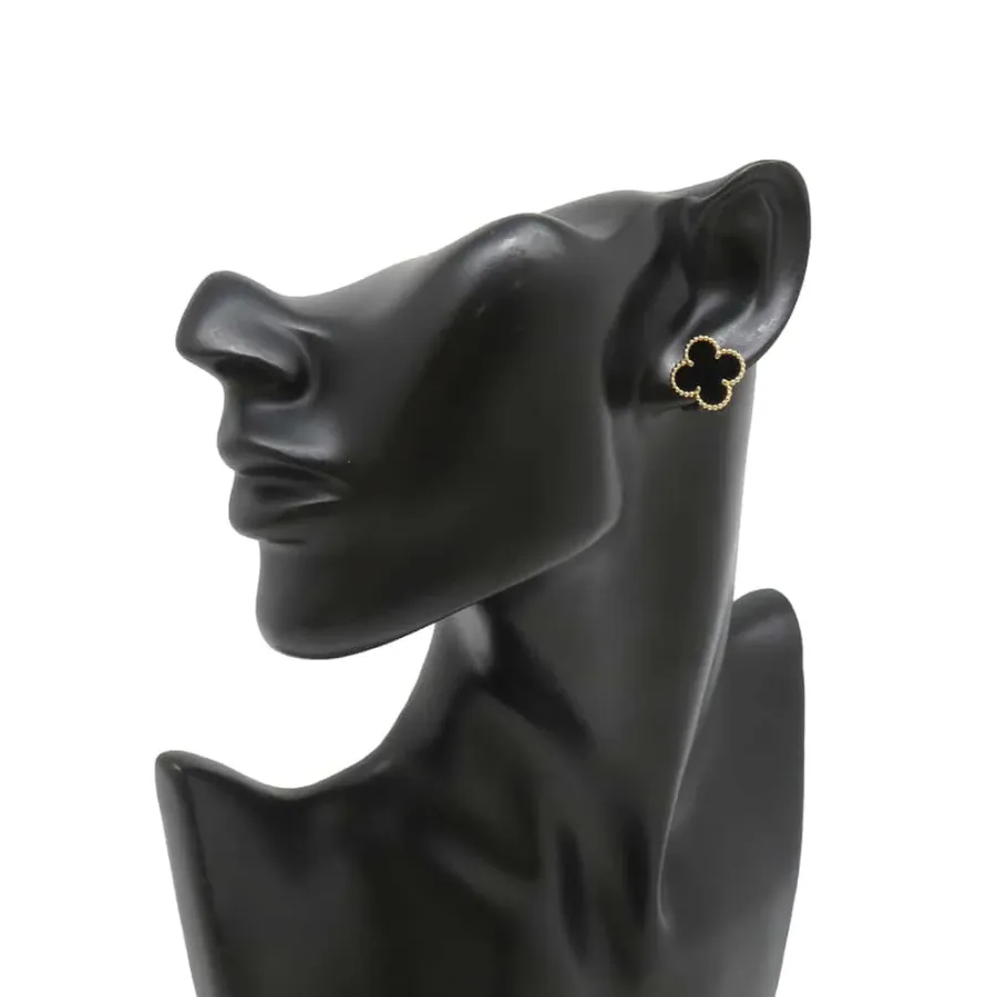 Van Cleef & Arpels Vintage Alhambra Earring Onyx
