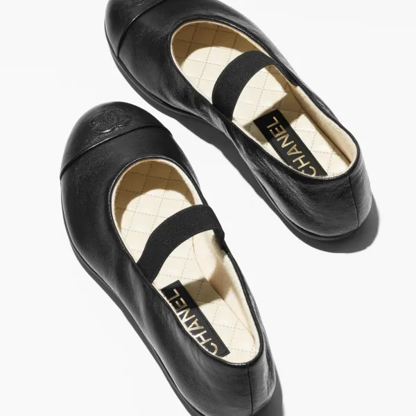 Chanel sheepskin black Mary Jane Shoes - Image 3