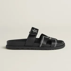 HERMES Chypre Black Slippers