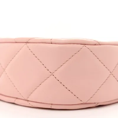 Grade Chanel 19 Pink Quilted Aged Calfskin Bag
