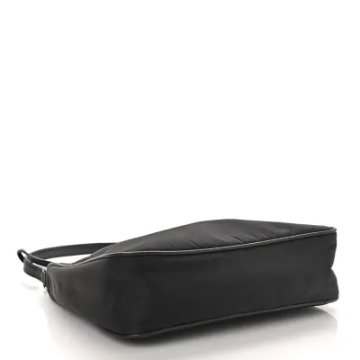 Prada Mini Re-Edition 2005 Bag Black Tessuto Nylon & Saffiano Leather Silver Hardware