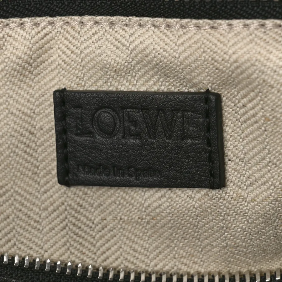 Loewe Puzzle Bag Small Black Calfskin Leather