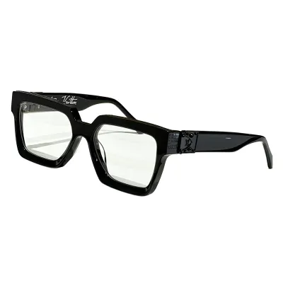 Louis Vuitton square frame glasses red/blue/pink/black/camouflage/tawny/yellow/brat check/black gold/black silver/all black/floral print color Size 58口19-140