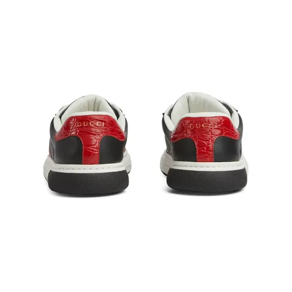 Gucci Ace series black sneakers woven fabric women's sports shoes - Image 5