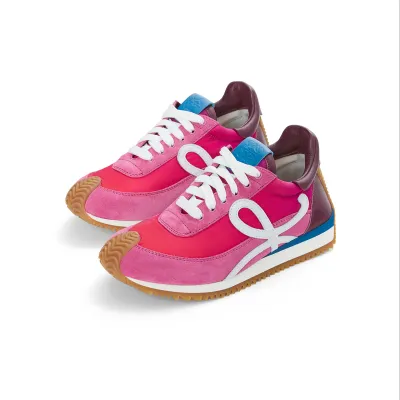 LOEWE Nylon and suede Smooth Women's sneakers 2.0
