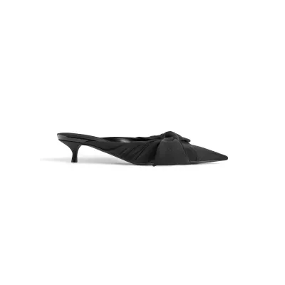 BALENCIAGA KNIFE KNOT 40mm Muller shoes black low-heeled slippers