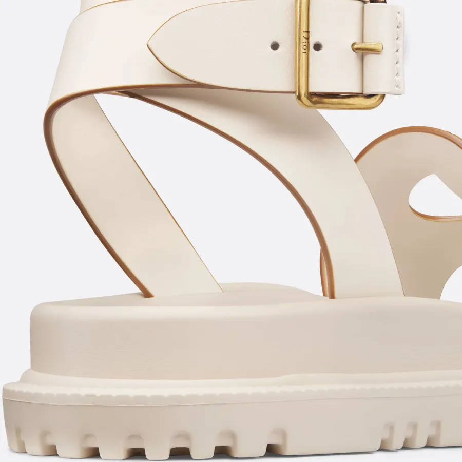 Dior white thick bottom Sandal