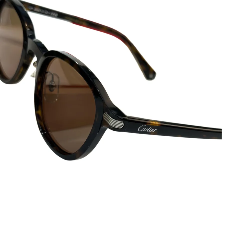 Cartier Boston frame glasses leopard/black grey/black brown/black gold/black silver/burgundy color Size 51口23-145