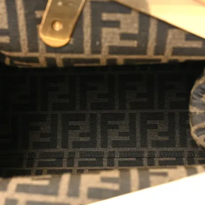 Fendi Medium Fendi First Black Shiny Nappa Leather Gold Hardware