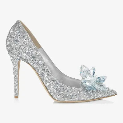 JIMMY CHOO Crystal pointed heels