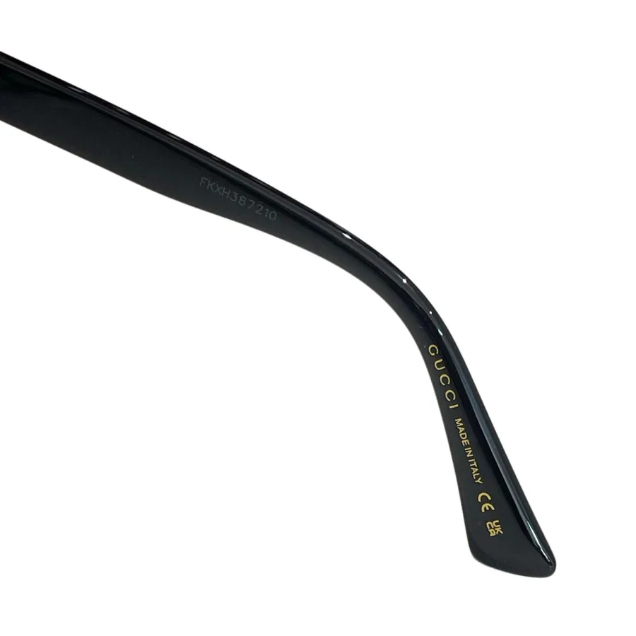 Gucci Wayfarer glasses black/leopard/brown/pale orange color transparent lens Size 52口18-145