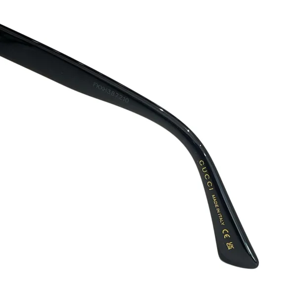 Gucci Wayfarer glasses black/leopard/brown/pale orange color transparent lens Size 52口18-145 - Image 3