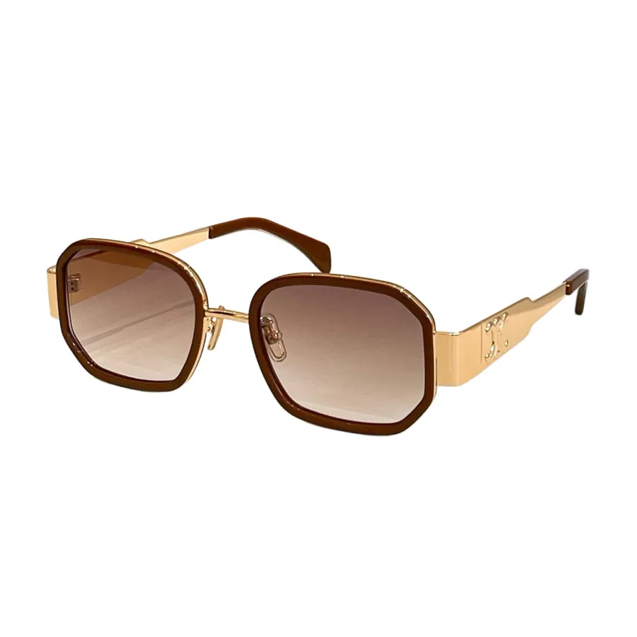 Celine square frame glasses rose gold/brown/leopard/black gold/black/black silver color Size 52口22-145