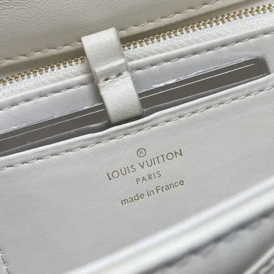 Louis Vuitton GO-14 MM White/Black/Navy Blue/Grey/Pink Lambskin Leather Gold Hardware