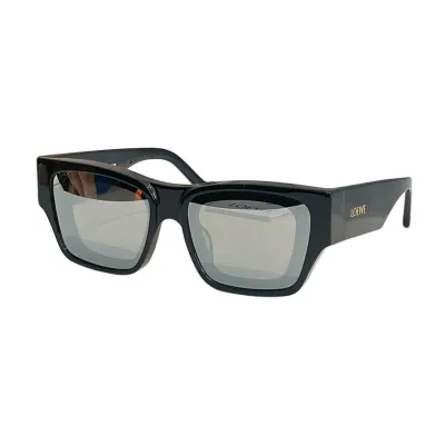 Loewe square frame glasses black/brown black/silver black/red black/blue black/leopard brown/leopard green/mint color Size 56口16-140