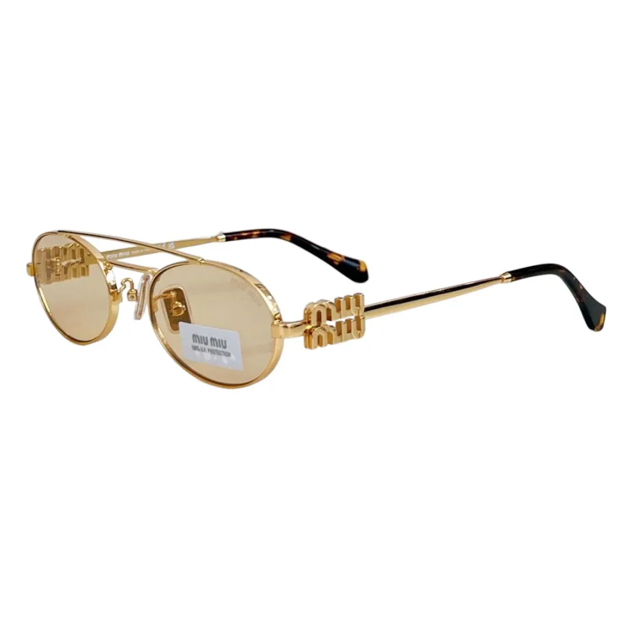 Miu Miu Oval glasses pink/gold/purple/black/brown color Size 53-19-140