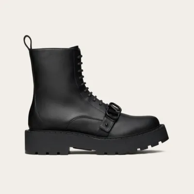 VALENTINO VLOGO SIGNATURE  Calf leather boots (4.5 cm high heel)