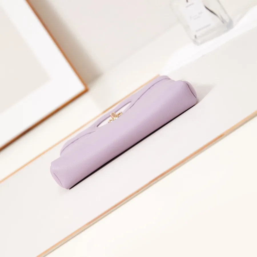 Chanel Oil Wax Leather Purple Crossbody Bags