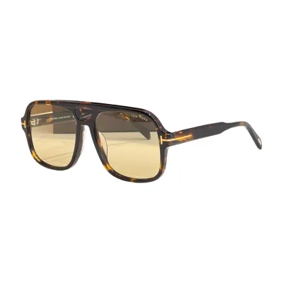 Tom Ford Pilot glasses yellow leopard/brown leopard/black leopard/black tawny/black/eggplant/leopard red color Size 60口18-140