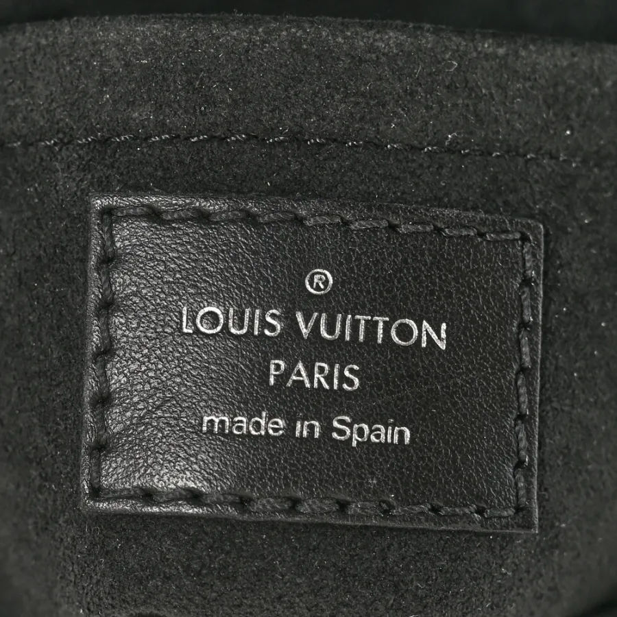 Louis Vuitton Print Camera Box PM Black Monogram Calfskin Leather Silver Hardware