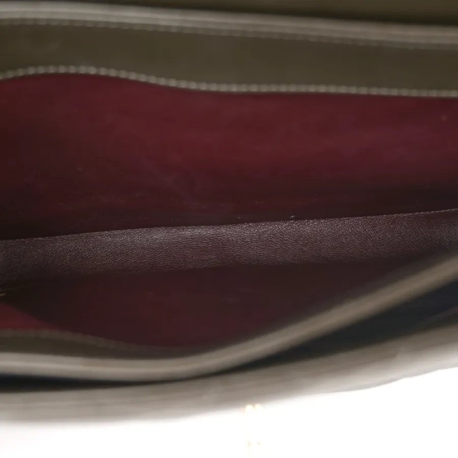 Chanel Trendy CC Flap Medium in Dark Khaki Lambskin