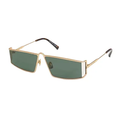 Saint Laurent square frame black/grey silver/olive gold color Size 65口15-145