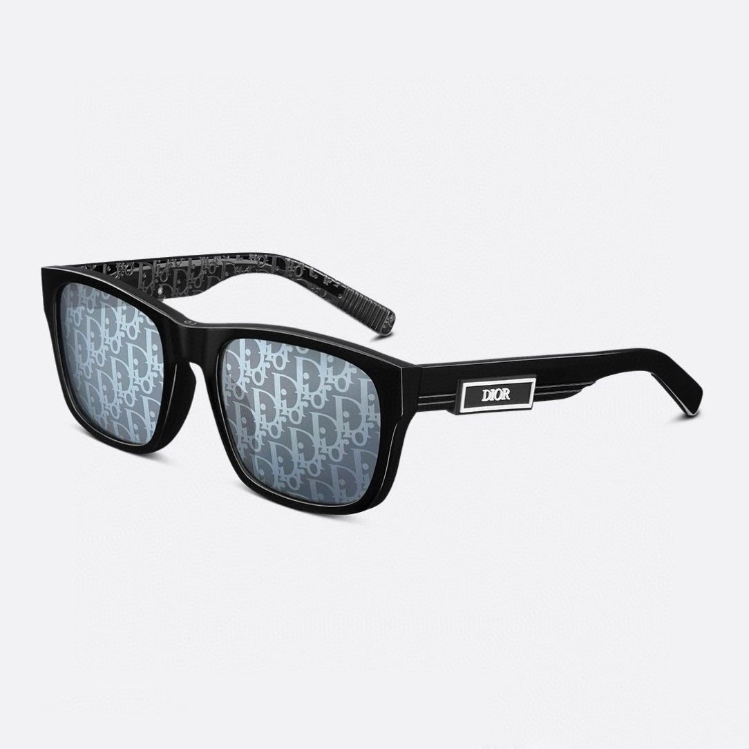 Óculos wayfarer DIOR cor preta com estampa do logo dior Tamanho 58口20-145