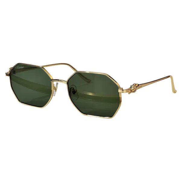 Cartier glasses black/grey/green/transparent grey/brown color Size 58-19-135 - Image 4