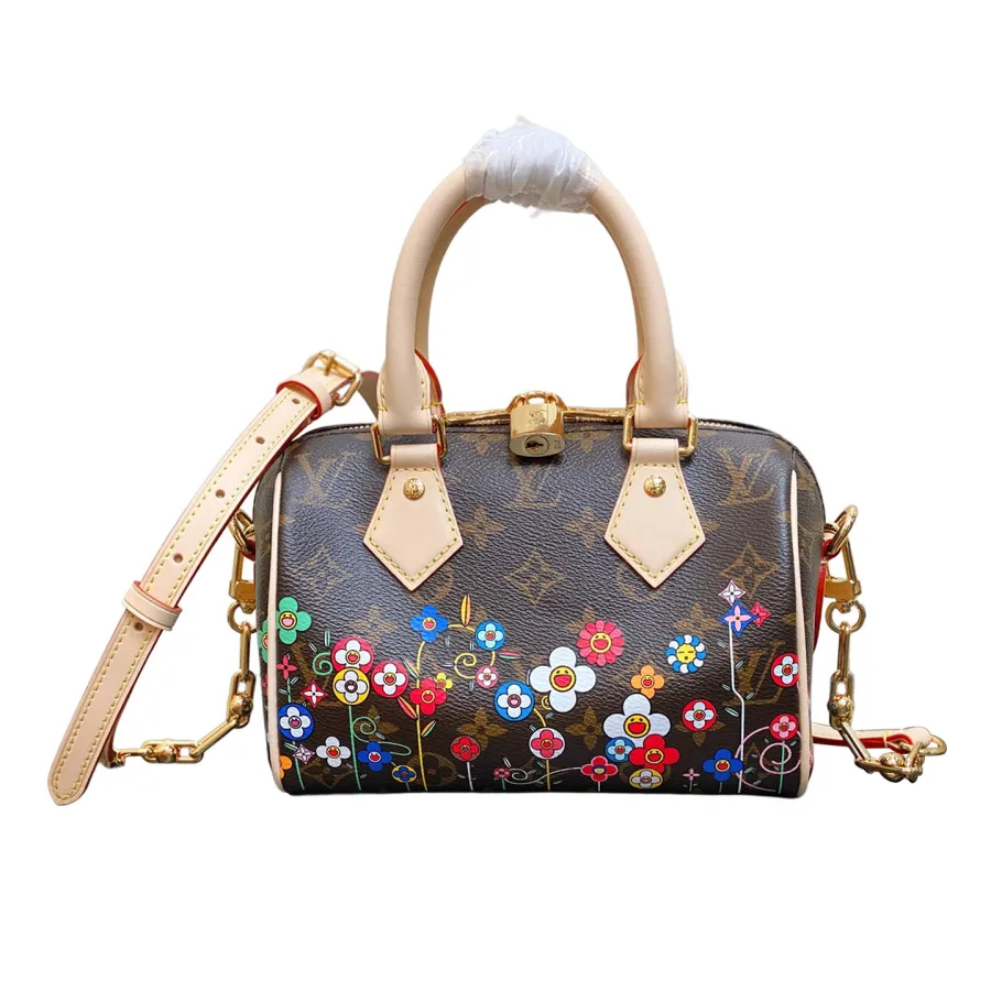 Louis Vuitton x Murakami Takashi Speedy Bandouliere 20 Monogram Gold Hardware