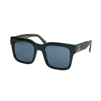 Fendi square frame glasses leopard/leopard green/orange black/blue/black/brown black color Size 51口22-145