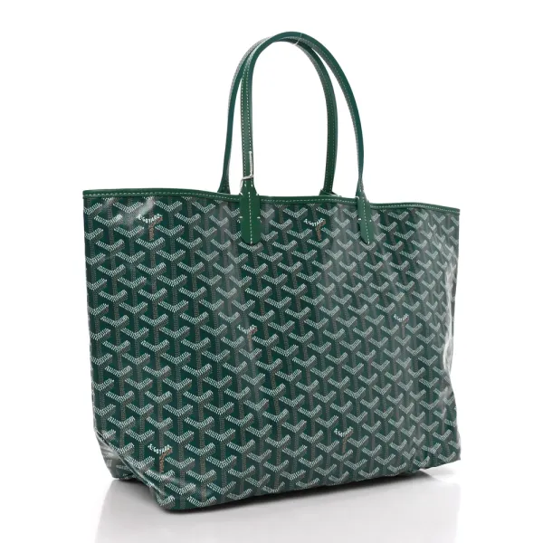 Goyard Saint Louis Tote PM Green Goyardine Canvas - Image 3
