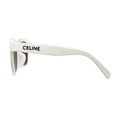 Celine square frame glasses white/pink/black color Size 56口21-145