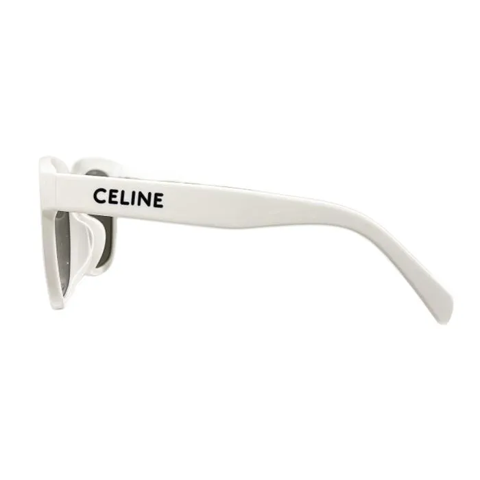 Celine square frame glasses white/pink/black color Size 56口21-145
