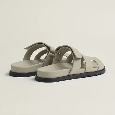 HERMES Chypre Grey Slippers