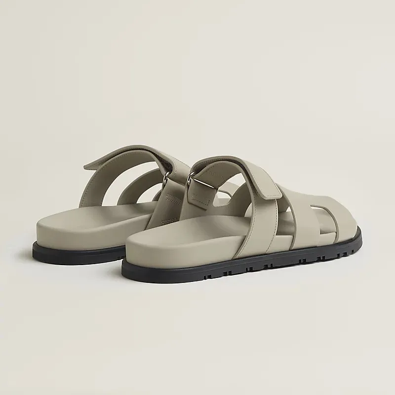 HERMES Chypre Grey Slippers